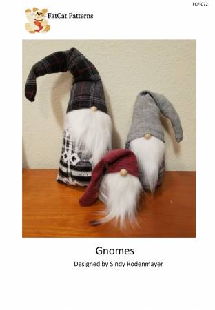 Gnomes are not just for the garden anymore. Decorate your home with these fun happy little fellows. Can easily be made from scraps or fat quarters.  By Sindy Rodenmayer for Quilt Woman