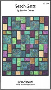 Finished sizes include - Throw 57in x 71in; Twin 68in x 103in; Queen 90in x 103in. Choose fabulous fat quarters to compliment one feature fabric and frame this all with a sash. Two basic blocks make this a fun, easy project for that fabric you just can't cut up into tiny pieces.