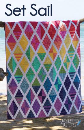 Prepare to Set Sail on a quilter's voyage. Create stunning diamonds with interest and movement that captivate and please the eye with this Fat Quarter Friendly Quilt!