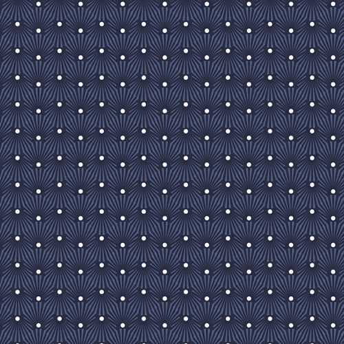Shell Blaze Night in Knit Katarina takes us on a beautiful journey to the Mediterranean coast with Mediterraneo. Exotic fruits, flowers, and artistic elements are spiced with shades of navy, magenta, and hints of tangerine to have you sewing in paradise.