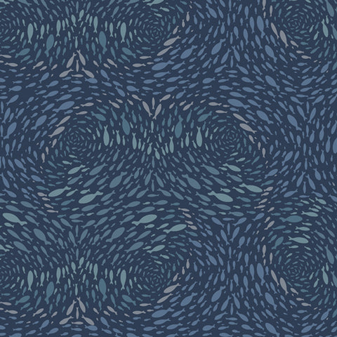 Saltwater Stream Fade in Knit  Set sail on a whimsical journey, illuminated with dreamy colors and sea-inspired illustrations. You’ll listen to the waves, count the stars and greet majestic whales on your nautical adventure. DESIGNED BY MAUREEN CRACKNELL
