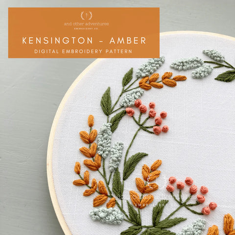 This is a great beginner project that includes the following:  * Pre-printed cotton fabric   * 6-inch embroidery hoop   * Full skeins of DMC embroidery floss  * Embroidery Needle   * Online stitch tutorials   * A stitch guide   * Tips and tricks that I use everyday. Clothespins not included.