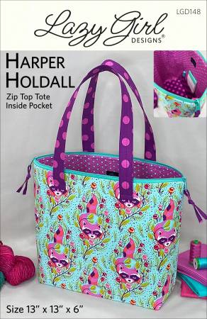 Harper Holdall is the perfect zip top tote to hold all you need for crafts, a day on the go, a quick getaway and more. 
