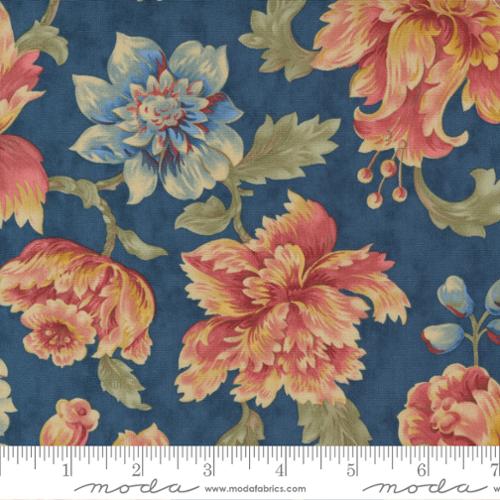 This beautiful traditional inspired fabric is covered with burgundy and pink flowers, as well as other smaller blue and tan flowers. Would make a gorgeous quilt, coat, lining or pillows. Get Creative! 