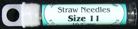 Jeana's favorite needle makes needle-turn applique easy and smooth. Straw needles are also useful for basting, hand piecing and quilting. The narrow shank of this fine needle glides easily through several fabric layers without hesitation.