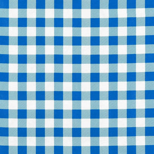 This cassic blue gingham oilcloth fabric is simple and clean. Ideal for tablecloths and toppers, window treatments, kitchen accessories, closet drawer and shelf liners, totes, wall coverings, and place mats. Waterproof with a shiny and smooth surface that can be easily wiped clean, this fabric has also been tested and passes the National Fire Protection Agency 701 classification for commercial and residential use.