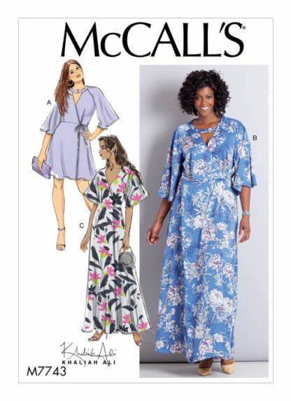 Women's wrap dress This pattern is perfect for warmer weather! Featuring a wrap dress with 2 different neck variations 