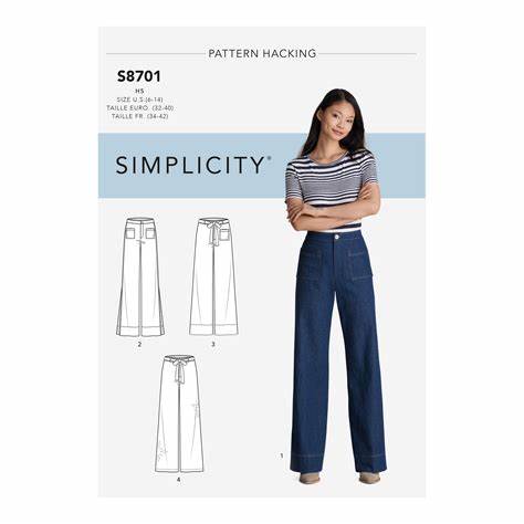 Size 6-14   Comes with 3 variations  Any type of bottom weight fabric!