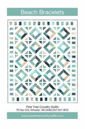 59" x 71" quilt. Gather 40 precut 2 1/2" strips. Stitch strip sets and cut into units. The blocks are done! Fabrics shown from the Tonga Beach collection from Timeless Treasures. Skill Level: Intermediate