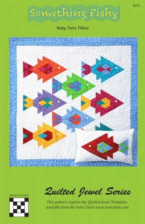 Adorable baby or child's quilt with a pillow pattern to use extra blocks. Baby and Twin sizes, includes pillow directions. Requires the Quilted Jewel Templates (QJ1)