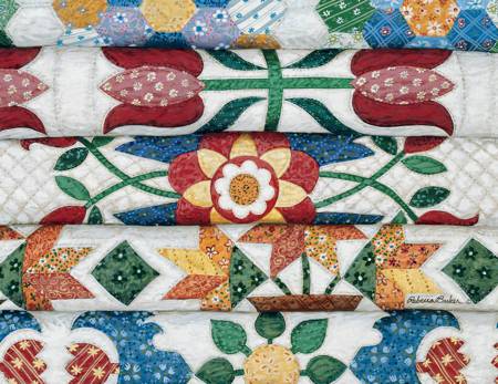 Don't be without a note card when you need to send someone a message. Pick up a few packs of these quilting pattern themed note cards! One package of eight 4.25in x 5.5in Blank note cards and envelopes. Proudly made in the U.S.A. Artwork by Rebecca Barker