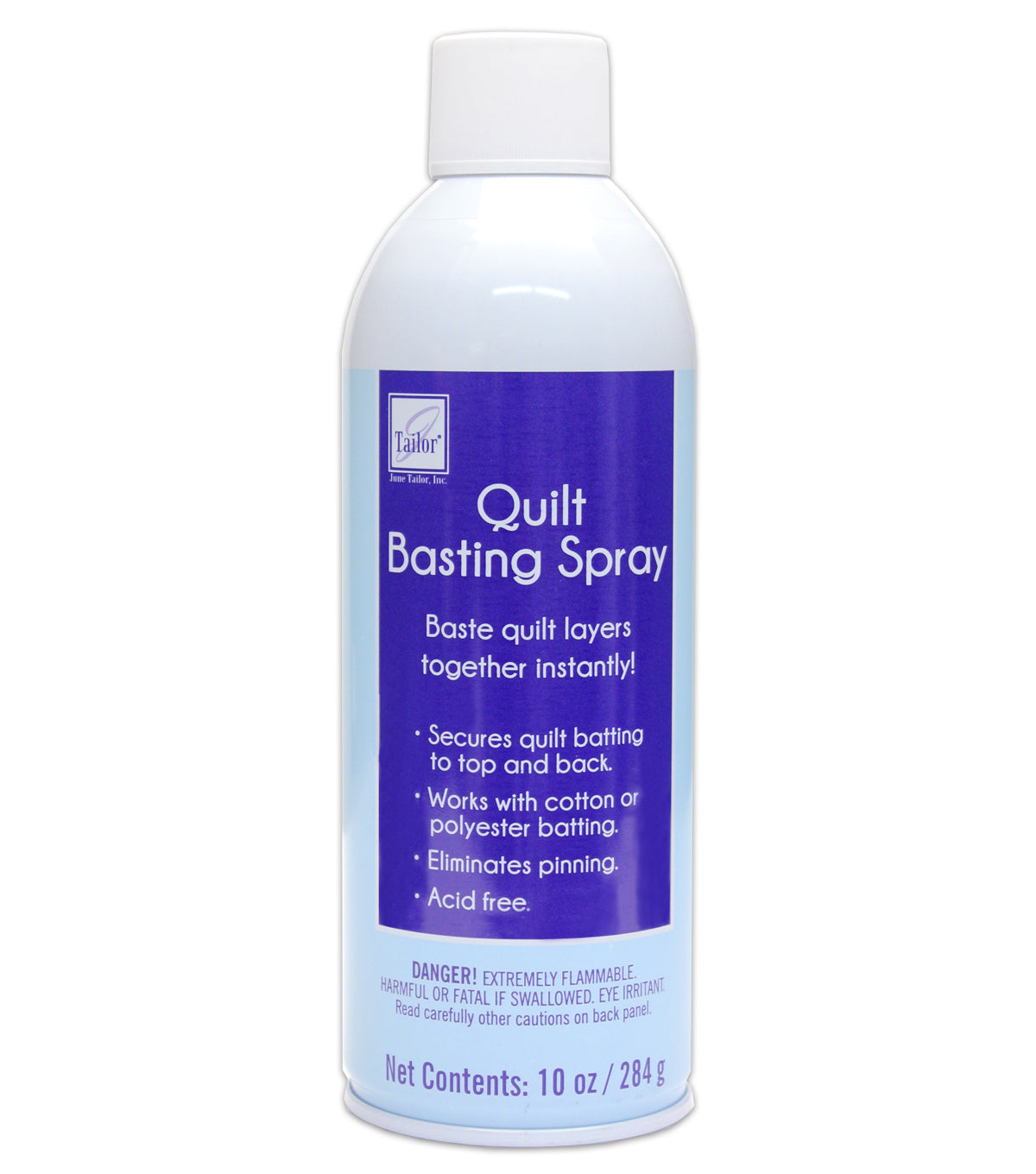 Will not gum needle and washes out completely. Is odorless and colorless; works best on cotton batting. 