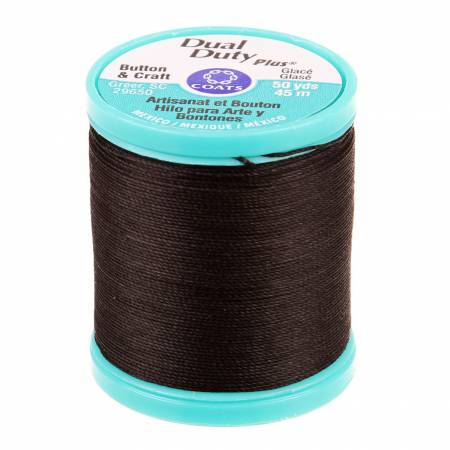 This thread is a cotton covered polyester with a polished glace finish to prevent tangling and abrasion. It's the strongest and heaviest hand sewing thread.