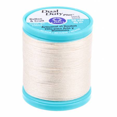 This thread is a cotton covered polyester with a polished glace finish to prevent tangling and abrasion. It's the strongest and heaviest hand sewing thread.