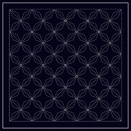 Japanese traditional stitching technique, which is very easy to learn. Its stitching lines make simple and beautiful patterns on the cloth.   100% Cotton pre printed pattern.  Thread sold separately.