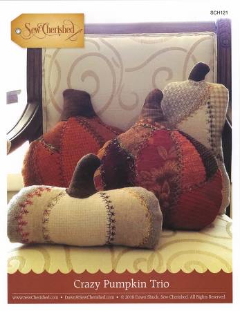 Crazy Pumpkin Trio Pillow Pattern