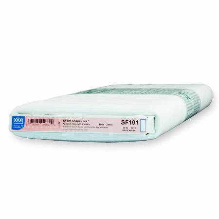 Pellon SF101 Shape-Flex is an all purpose, woven, fusible interfacing. It provides crisp support for collars, cuffs, yokes, pockets, facings, and other detail areas of a garment. It can also add body and permanent stability when used as a backing for needlework and punch embroidery.