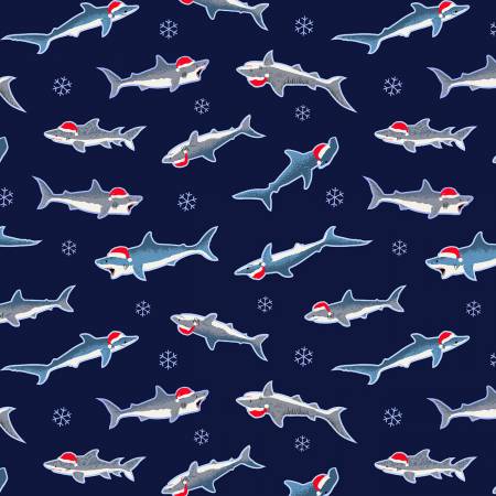Santa sharks! Sharks with santa hats - Talk about perfect for the holidays!!