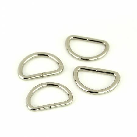 D-rings are the perfect addition to purses, crossbody bags, handbags and more!  D-rings are functional and add a bit of bling to your handmade bags.  You can use d-rings to attach strap, handles, key fobs, and more. You can pair d-rings with our coordinating slider buckles and swivel hooks for a professional look.