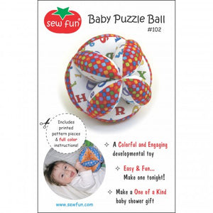 A variation of the classic Amish Puzzle Ball pattern, this cuddly patchwork ball has lots of places for little hands to grab on to. It tumbles softly but won’t roll away from baby! A Colorful & Engaging Developmental Toy. Makes a One-of-a-Kind baby shower gift. Easy & Fun… Make one for all the babies in your life!