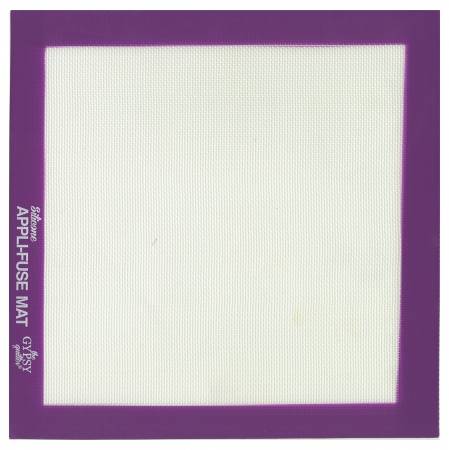 The Silicone Appli-Fuse Mat is made of a silicone and glass fiber material that is heat resistant up to 500 degrees F (260 degrees C.). That means it is the perfect surface for all of your fusing, ironing, and gluing needs.