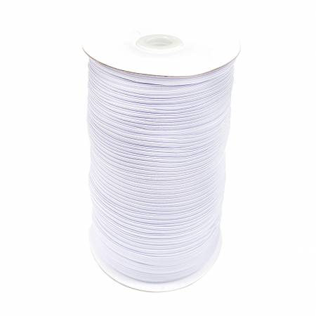 This thin, flat elastic is ideal for face masks.  Available in 5 yard cuts.