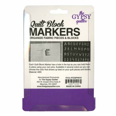 Quilt Block Markers