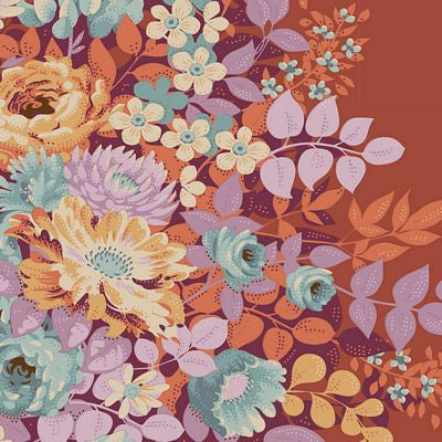 100% Cotton Print Chic Escape Collection by Norwegian designer Tone Finnanger is inspired by brave people saving and bringing life and laughter back to old forgotten buildings, and all our shared interests in vintage fabric, pottery and flowers. Chic Escape differs from the other Tilda collections with larger patterns and bolder, deeper colors. 