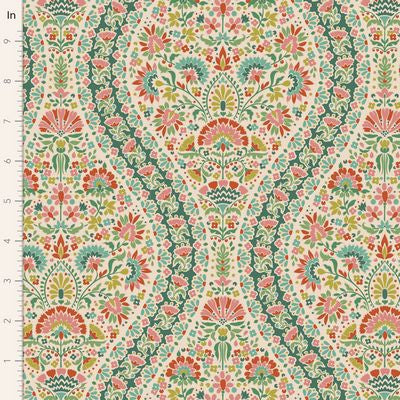 Tilda's Pie in the Sky Collection are 100% cotton prints designed by Norwegian designer Tone Finnanger. Pie in the Sky is a fresh array of fabrics for spring and summer, with doodle-like flowers giving the designs a naive and effortless feel. The sweet motives and colors have a vintage look. Fun fabric names like WillyNilly, Whimsybird and Topsy Turvy and Cloudpie invite you to induldge in a happy, creative sewing escape. 