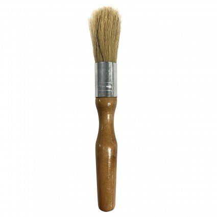 Removes lint and dust from hard to reach places. Wooden handle.
