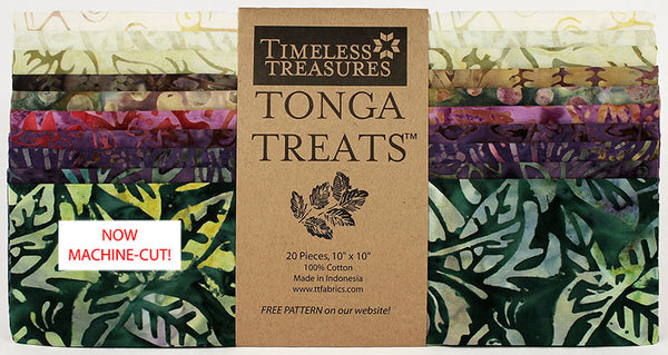 Precut assortments of Tonga Treats Batik for Timeless Treasures.  100% Cotton.
