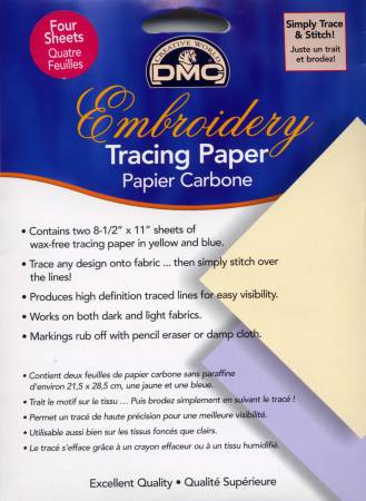  DMC Embroidery Tracing Paper 8.5X11 4/Pkg
