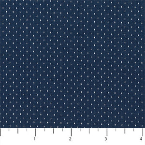 ﻿﻿This fabric is a navy color with white polka dots. This fabric is a woven yarn dye which gives it a nice texture. The wrong side of this fabric is just as interesting as the front! This fabric is great for all sorts of projects from quilting to garment sewing. 