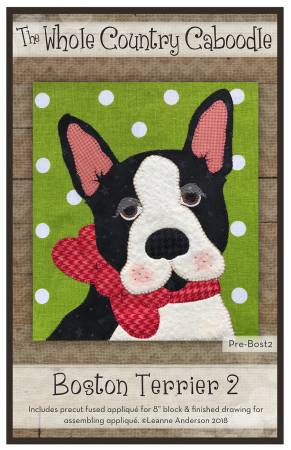 Includes pre-cut fused applique for 8in block and finishing drawing for assembling applique.  Background fabric not included.