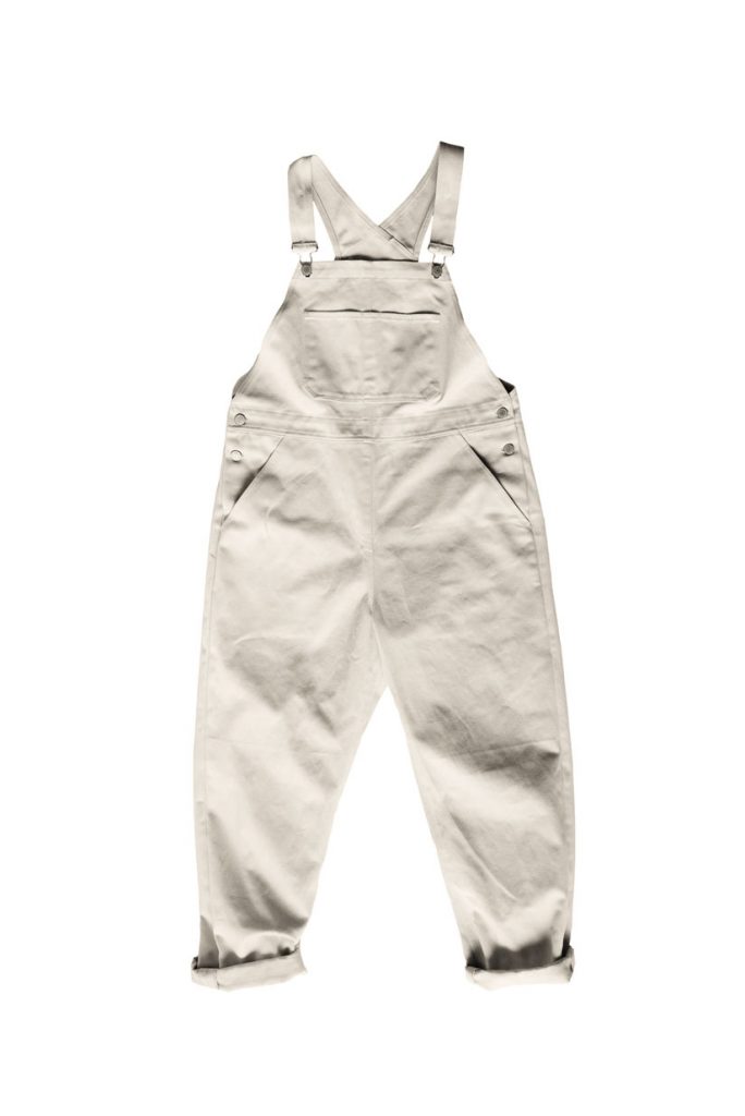 A traditional pair of easy fitting dungarees. A hard-working wardrobe staple featuring classic detailing and optional top stitching.  All seam allowances are 1.5cm unless otherwise stated.  Skill level – intermediate.  This is a multisize pattern sizes 6 – 18.