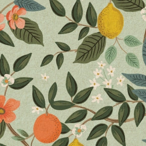 Citrus Grove - Bramble - Mint Canvas