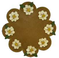 The Dogwood Mat Kit is a great springtime Easter mat. The Dogwood blossom forms a cross-shaped flower and is traditionally associated with Easter.