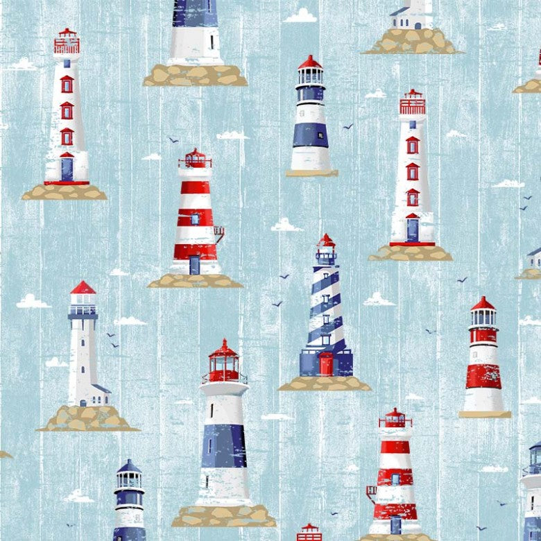 Vitamin Sea brings the ocean to life with 23 seaworthy prints. This group has it all – lighthouses, whales, starfish, anchors, sailboats, crabs and more. The red, white and blue color scheme is ideal for beach, coastal, cottage or patriotic decorating. 