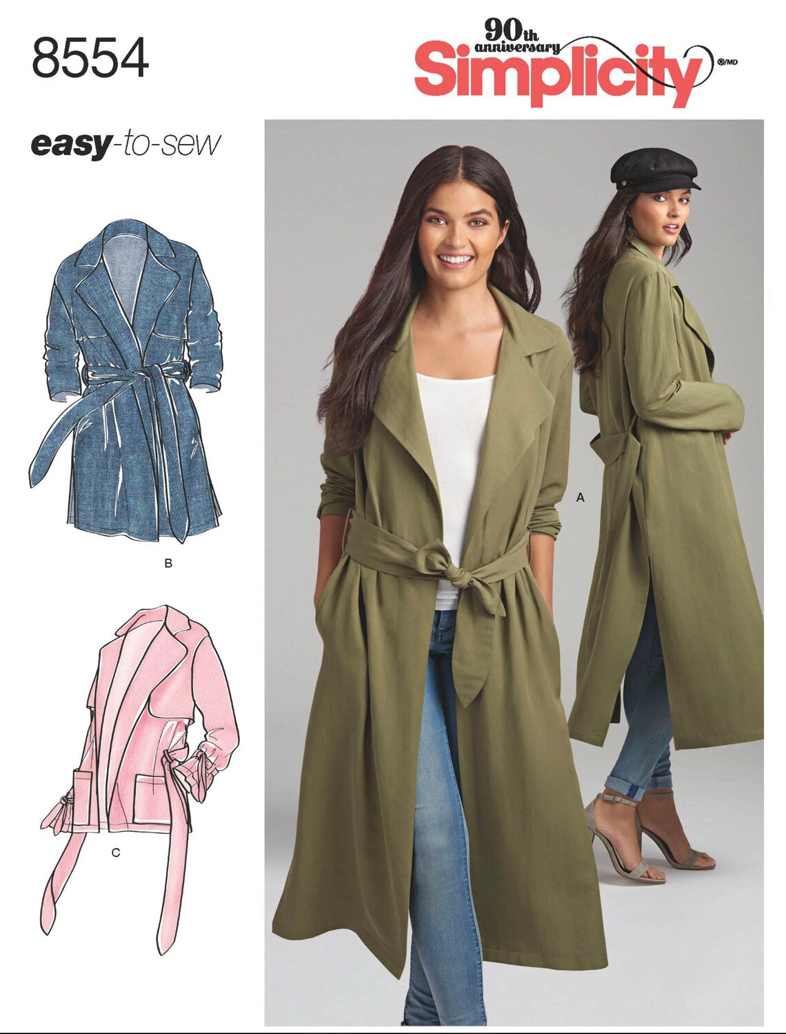 Fabrics - challis chambray, crepe, linen tyles, silky types. 