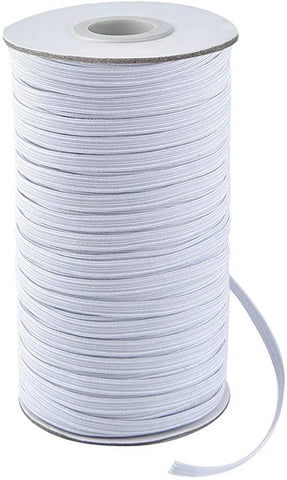 Dritz Braided Elastic is the most basic elastic. It is lightweight, slightly ribbed and it narrows when stretched. It is most often used on necklines, sleeves, waistbands and swimwear waistbands and leg bands.   Lightweight, slightly ribbed and narrows when stretched. Use on necklines, sleeves, waistbands and swimwear waistbands and leg bands. Machine washable and dryable in temperatures up to 200 degrees F.  Sold by the yard.