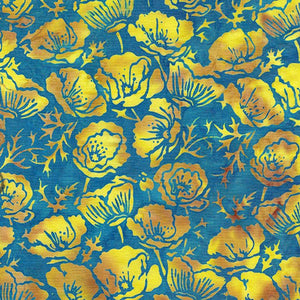 Designed for Island Batik this printed batik fabric is easy to sew with has a soft hand and is very versatile! It is ideal for quilting but can also be used for crafts miscellaneous sewing projects or home decor items like pillow covers and bed skirts