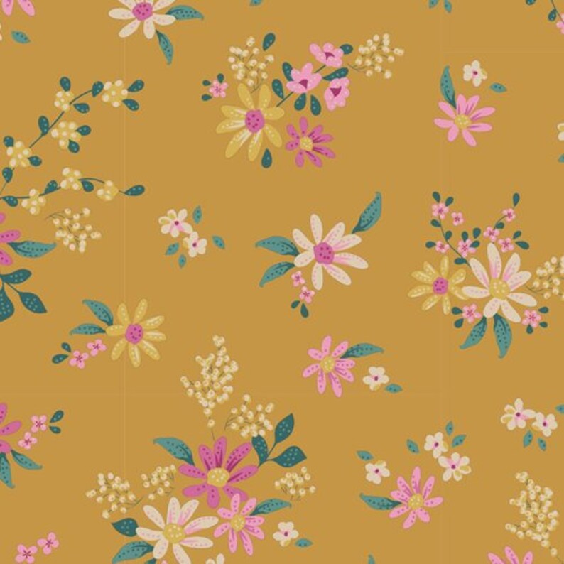 100% Cotton Print Chic Escape Collection by Norwegian designer Tone Finnanger is inspired by brave people saving and bringing life and laughter back to old forgotten buildings, and all our shared interests in vintage fabric, pottery and flowers. Chic Escape differs from the other Tilda collections with larger patterns and bolder, deeper colors. 