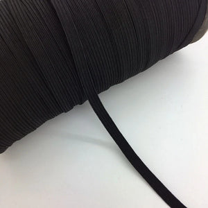 Dritz Braided Elastic is the most basic elastic. It is lightweight, slightly ribbed and it narrows when stretched. It is most often used on necklines, sleeves, waistbands and swimwear waistbands and leg bands.   Lightweight, slightly ribbed and narrows when stretched. Use on necklines, sleeves, waistbands and swimwear waistbands and leg bands. Machine washable and dryable in temperatures up to 200 degrees F.  Sold by the yard.