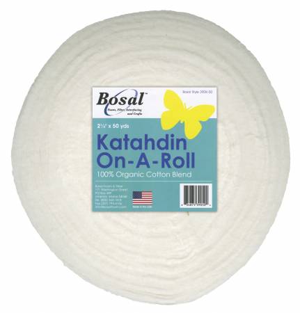 Bosal Katahdin on-a-Roll 100% Organic Cotton. Great for the popular Jelly Roll Rug