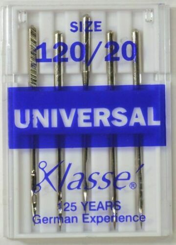 5 German-Engineered Steel Machine Needles The slight ball point of the Universal Needle makes it extremely versatile. It works well on most machines and is commonly used for woven and natural fibers.