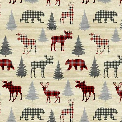 Make your way into the wilderness with this rustic journey collection by Painted Sky studio. These prints coordinate beautifully with both the Holiday Journey and Rustic Retreat panels, but they stand on their own as well! With classic designs like plaids, herringbone and scrolls paired with wildlife, trees and trucks, this collection is both versatile and beautiful. made from premium 100% cotton, 44" wide.