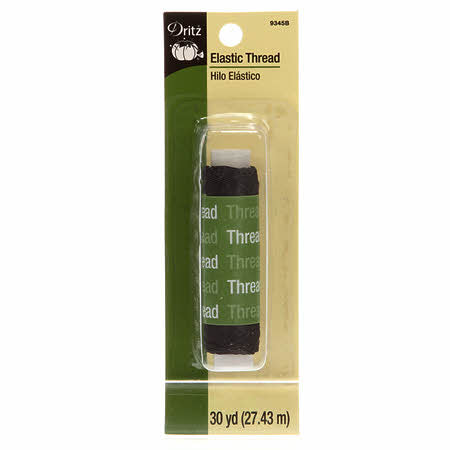 Very thin elastic sewing thread To create gathering, shirring and smocking on lightweight fabrics Machine washable and dryable in temperatures up to 200° F