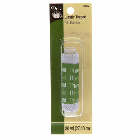 Very thin elastic sewing thread To create gathering, shirring and smocking on lightweight fabrics Machine washable and dryable in temperatures up to 200° F