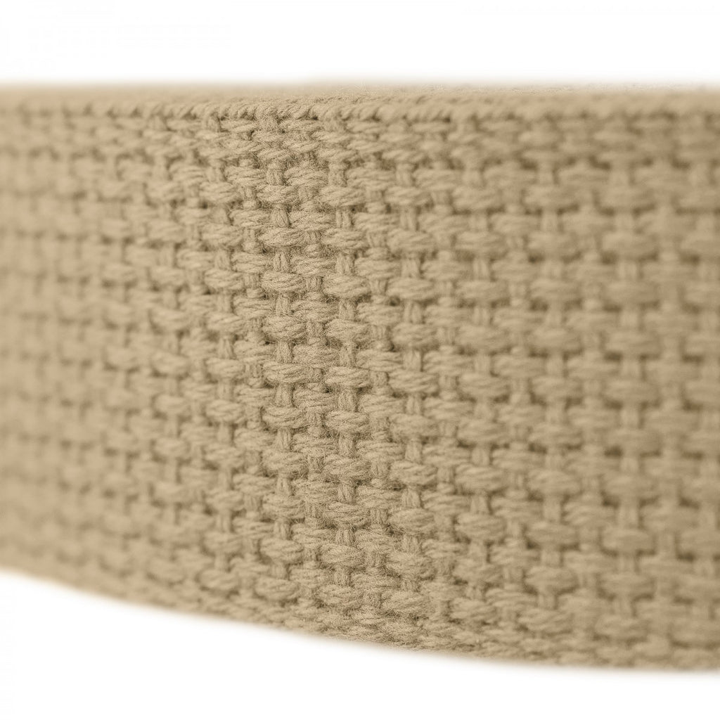 Cotton Webbing 1 1/4 inch Tan